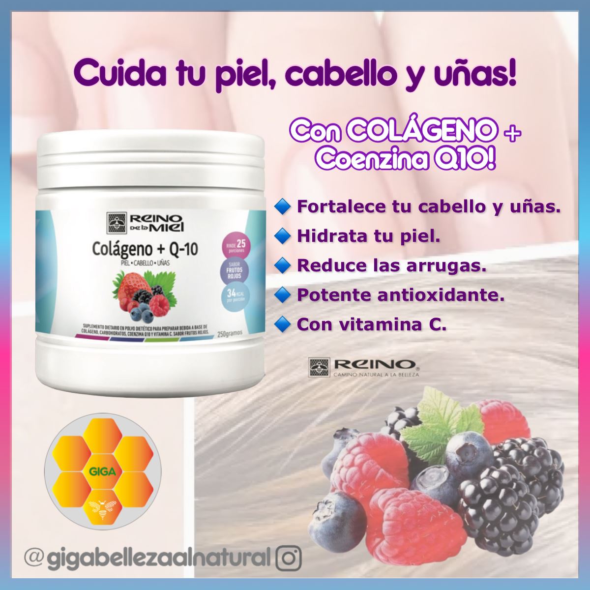 Colágeno +  Coenzina Q10 - InfoGuia Traslasierra - Colágeno Hidrolizado + Coenzina Q10