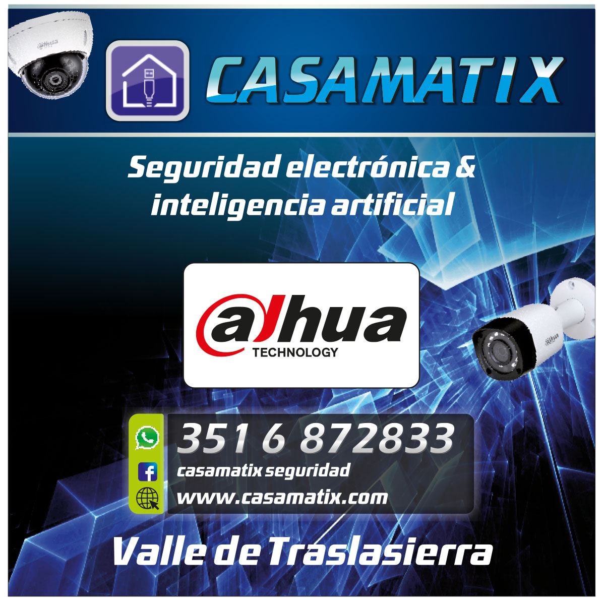CasaMatix - InfoGuia Traslasierra - Seguridad electrónica - Inteligencia artificial Computación Energías alternativas Cámaras de vigilancia para móviles