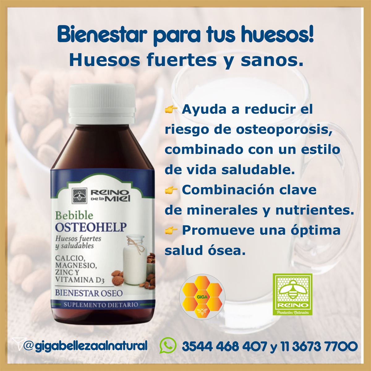 Suplemento Dietario bebible  - Bienestar Oseo - InfoGuia Traslasierra - Suplemento Dietario  - Bienstar Oseo