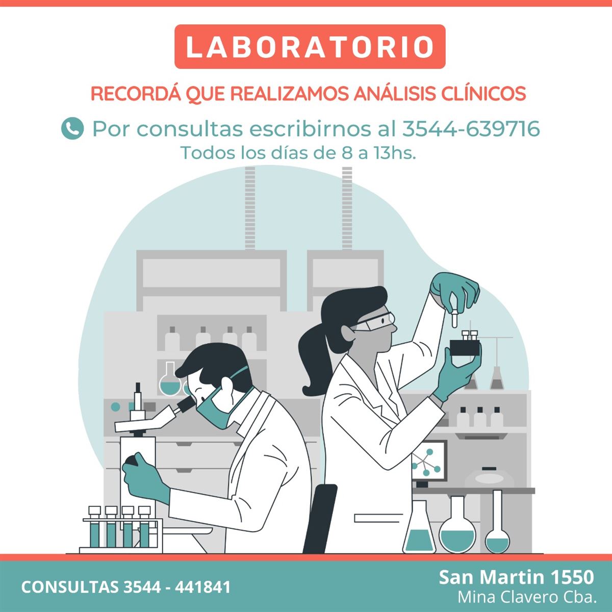 Laboratorio - Servicio de Análisis Clínico - InfoGuia Traslasierra - Laboratorio - Servicios de análisis clínicos