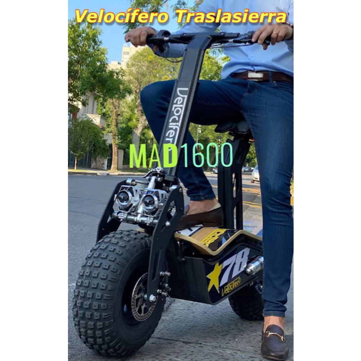 Velocífero Traslasierra - patinete - scooter eléctrico - InfoGuia Traslasierra - Scooter Monopatin Eléctrico  Viví la experiencia del manejo eléctrico más divertida por los senderos del valle. Diseño robustez practicidad para transportarlo.   Apto para moverse en centros urbanos rurales, predios, deliverys. Probalo en Mina Clavero, Nono, Villa Dolores y Merlo. Stock en Modelos, accesorios y repuestos. IG: https://www.instagram.com/velociferotraslasierra/