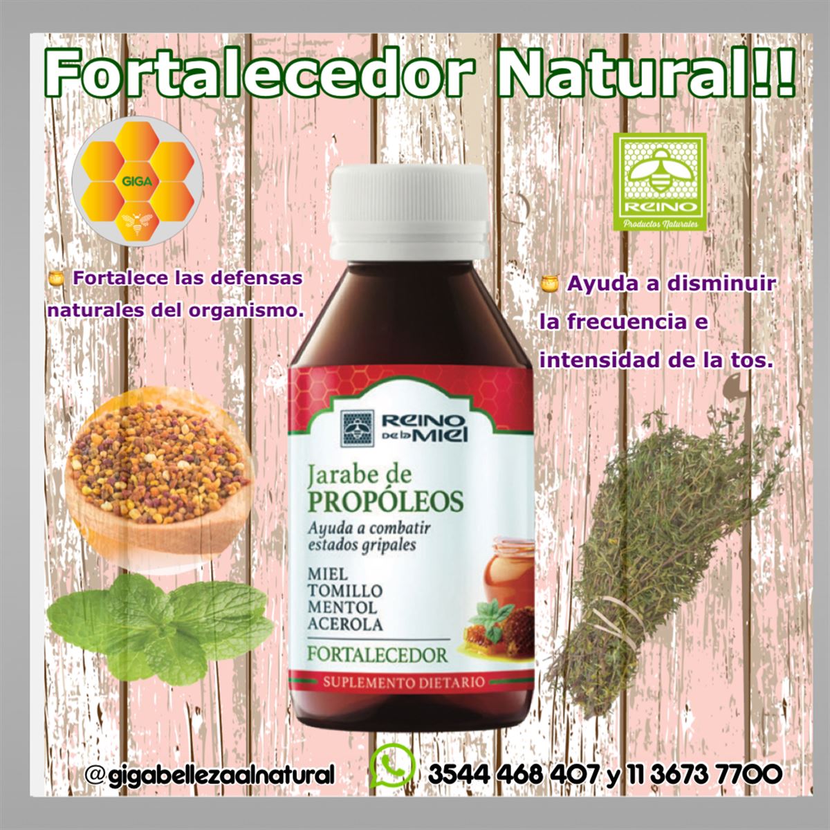 Jarabe de Propóleos - Fortalecedor Natural - InfoGuia Traslasierra - Jarabe de Propóleos - Fortalecedor