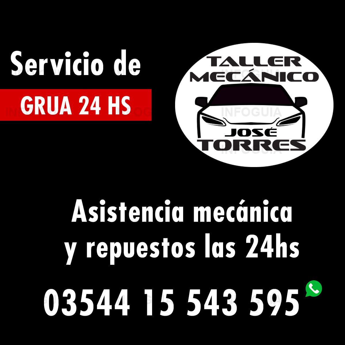 Auxilio y Taller Mecánico Torres - InfoGuia Traslasierra - Servicio de Grúa 24 horas,  Asistencia mecánica y repuestos 24 horas, Auxilio y taller mecánico, mecánica,  Recibimos tarjetas  Villa Cura Brochero - Traslasierra.