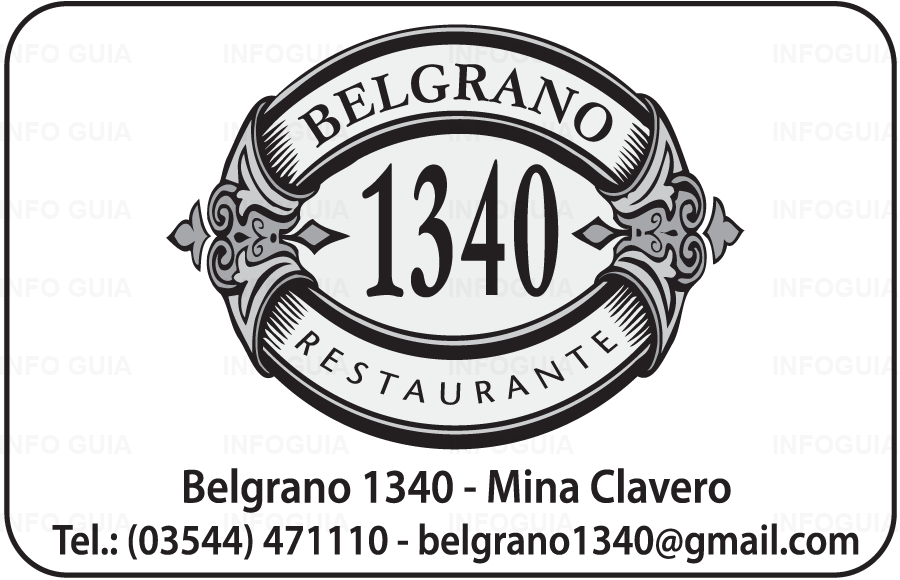 Restaurante Belgrano 1340 - Mina Clavero - "Calidez y servicio para disfrutar un buen momento" Restaurante: Ambiente climatizado, cava climatizada, platos para celíacos, carta en braile, descorche, más de 100 etiquetas de vinos, productos autóctonos, juegos para niños, tarjetas de créredito y débito, wifi.