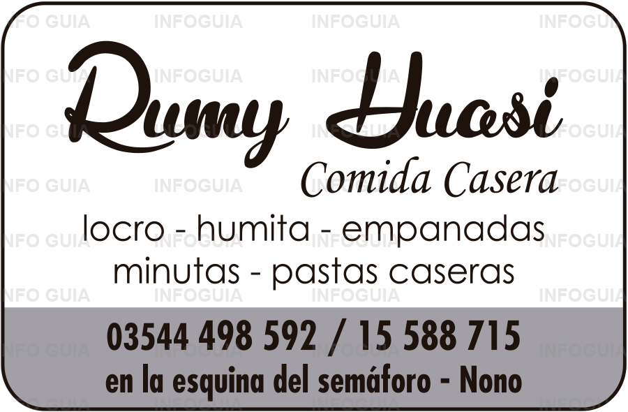 Restaurante Rumi Huasi - Comidas caseras. Locro - humitas - empanadas - munitas - pastas caseras. Restaurante Rumi Huasi - Comidas caseras. Locro - humitas - empanadas - munitas - pastas caseras.